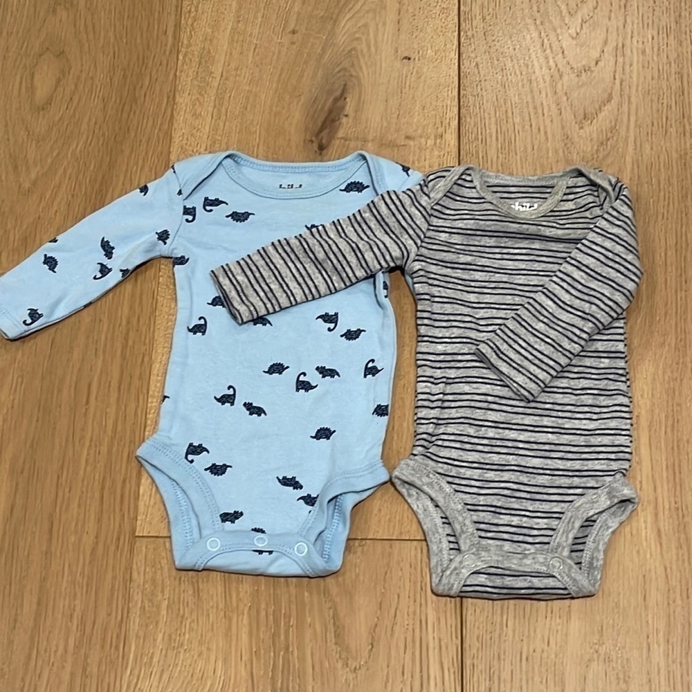 2  Carter’s child of mine Newborn Long Sleeve Onesie